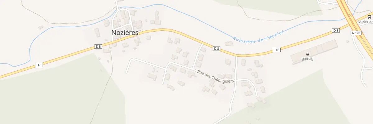 Plan du 6 Rue des Châtaigniers à Boucoiran-et-Nozières