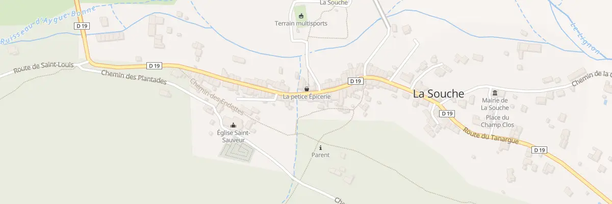Plan du 372 Rte du Tanargue à La Souche