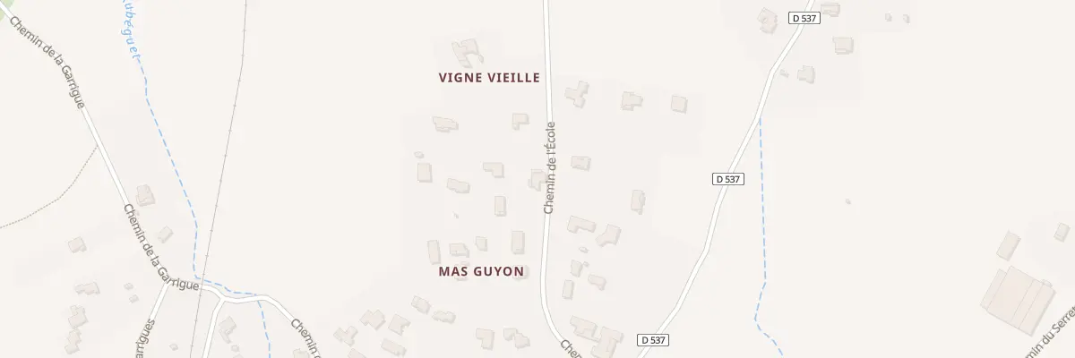 Plan du 205 Che de l’Ecole à Saint-Julien-de-Cassagnas