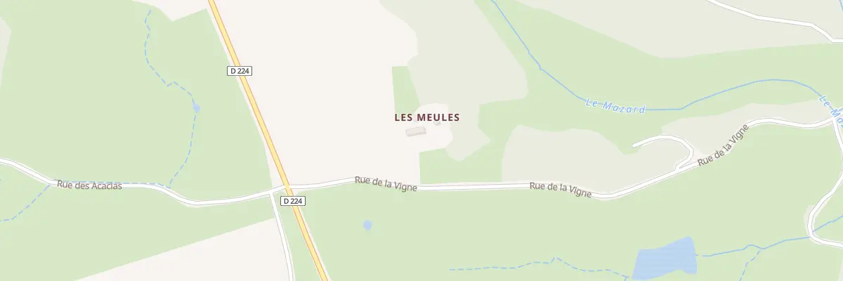 Plan du 5007 Les Meules à Dettey