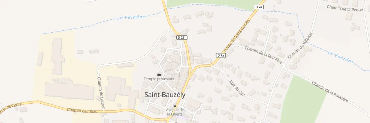 Plan du 5208 Rue du Porche à Saint-Bauzély
