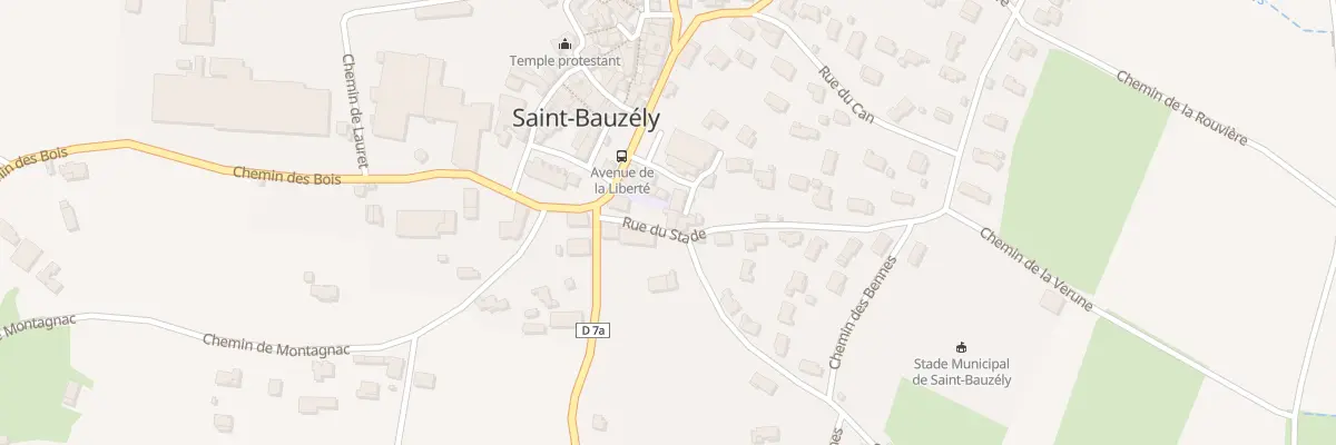 Plan du 3 Rue du Stade à Saint-Bauzély