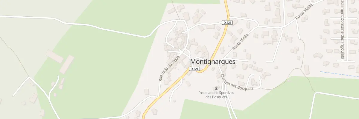 Plan du 1 Rue de la Garrigue à Montignargues
