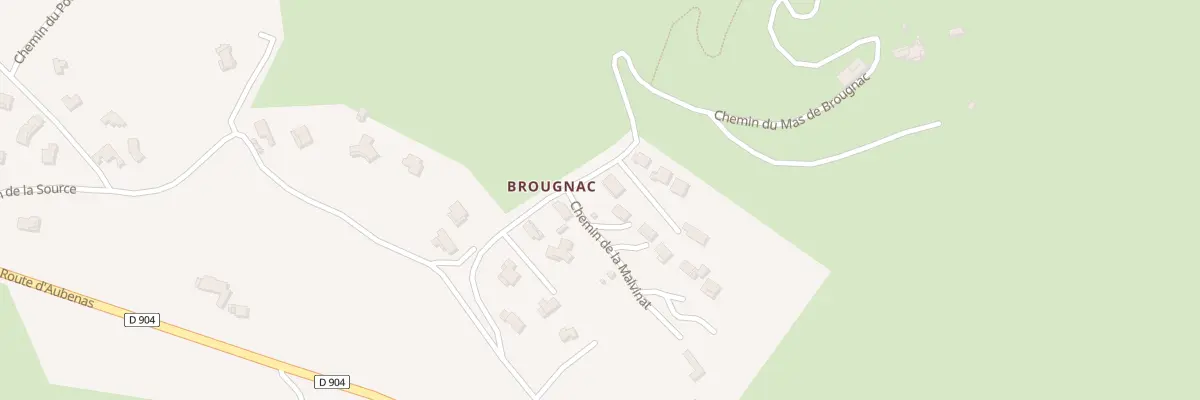 Plan du 210 Che de Brougnac à Saint-Brès