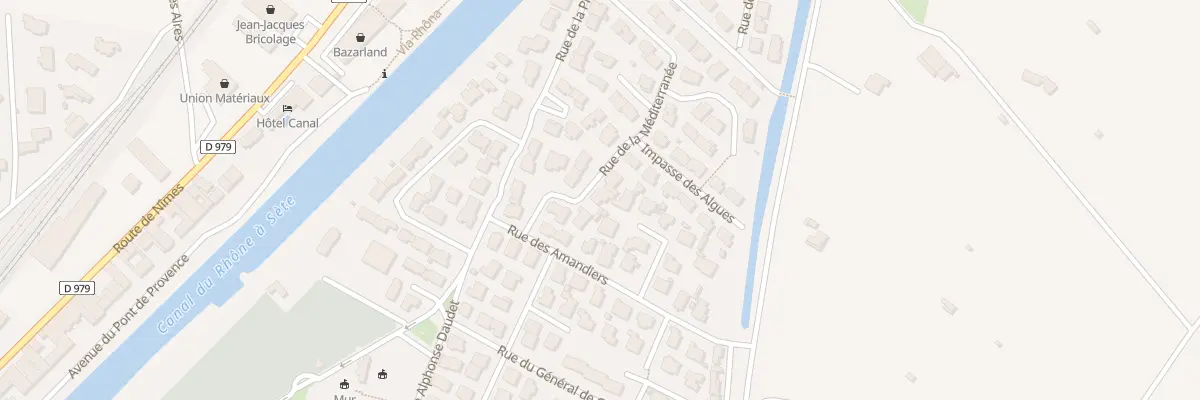 Plan du 6 Rue de la Mediterranee à Aigues-Mortes