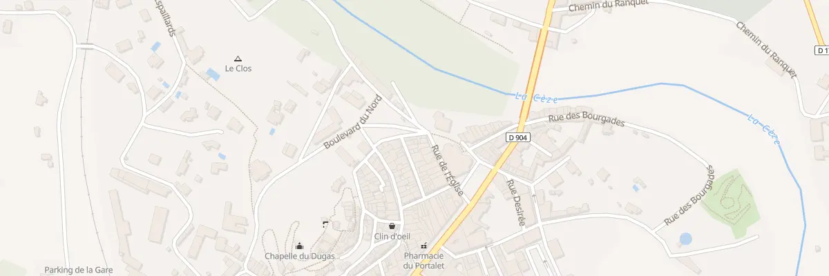 Plan du 3 Bd du Nord à Saint-Ambroix