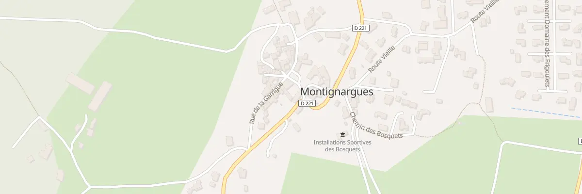 Plan du 1 Pl du Griffe à Montignargues