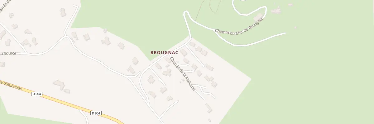 Plan du 9000 Che de la Malvina à Saint-Brès