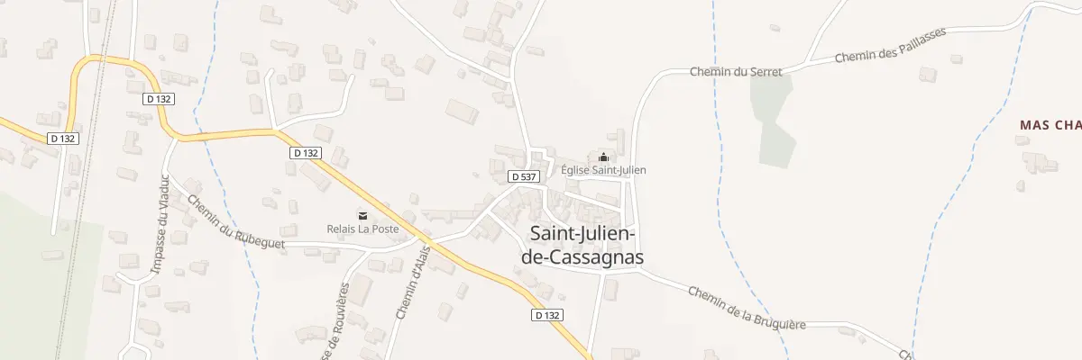 Plan du 7 Pl du 14 Juillet à Saint-Julien-de-Cassagnas
