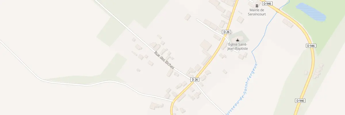 Plan du 1 Rue des Biches à Seraincourt
