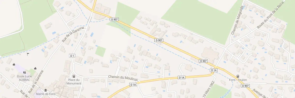 Plan du 348B Av de la Cabasse à Fons