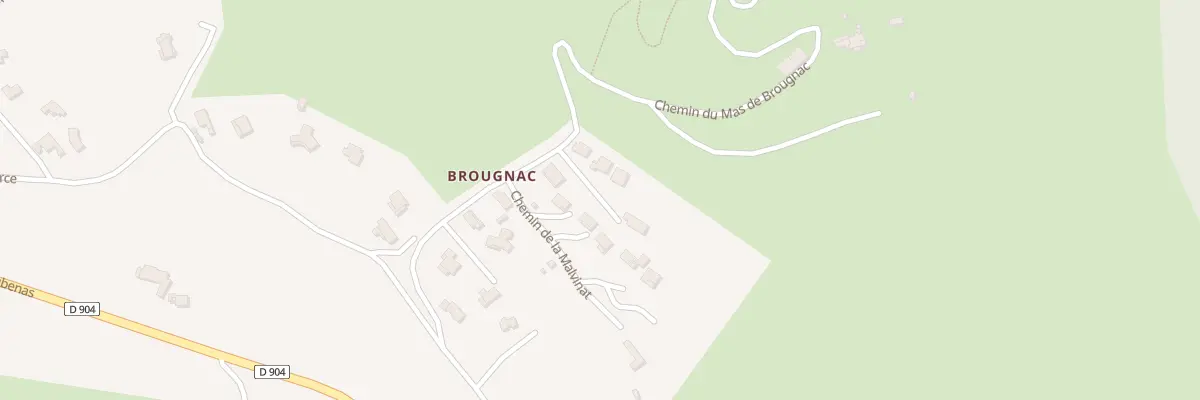 Plan du 220 Che de Brougnac à Saint-Brès