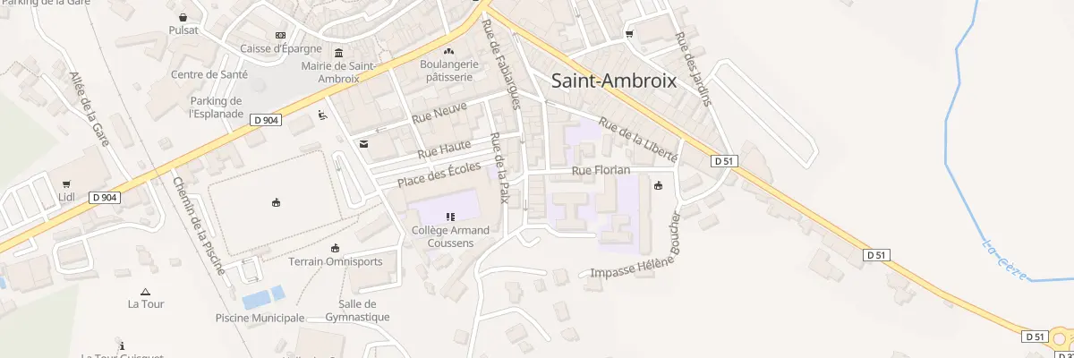 Plan du 21 Rue de Fabiargues à Saint-Ambroix