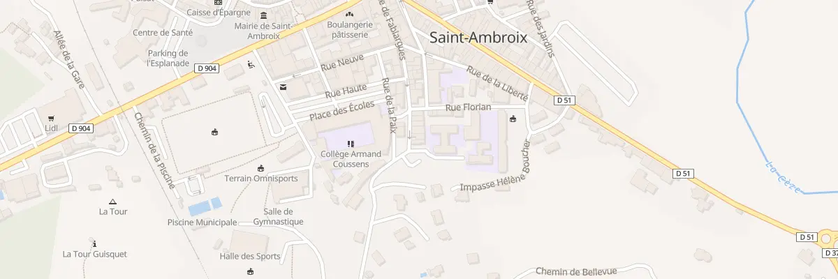 Plan du 29 Rue de Fabiargues à Saint-Ambroix