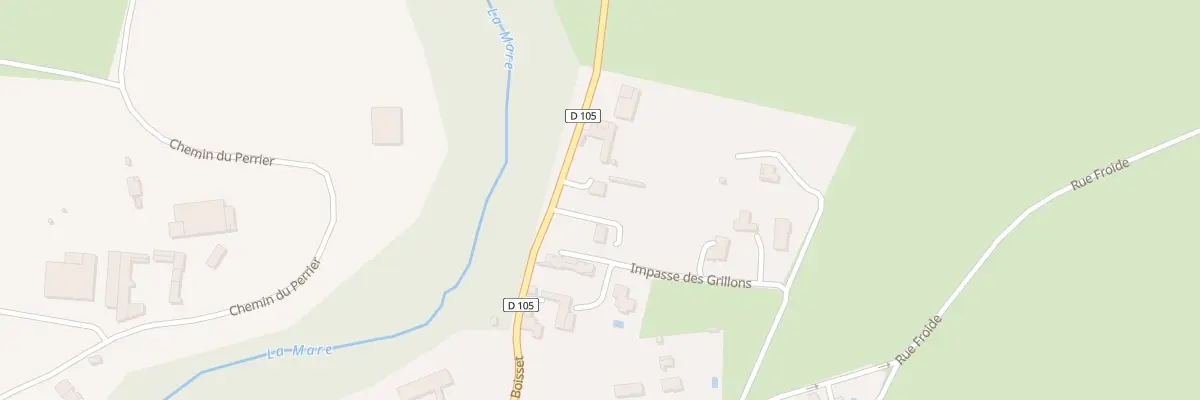 Plan du 5008 Rte de Boisset à L’Hôpital-le-Grand