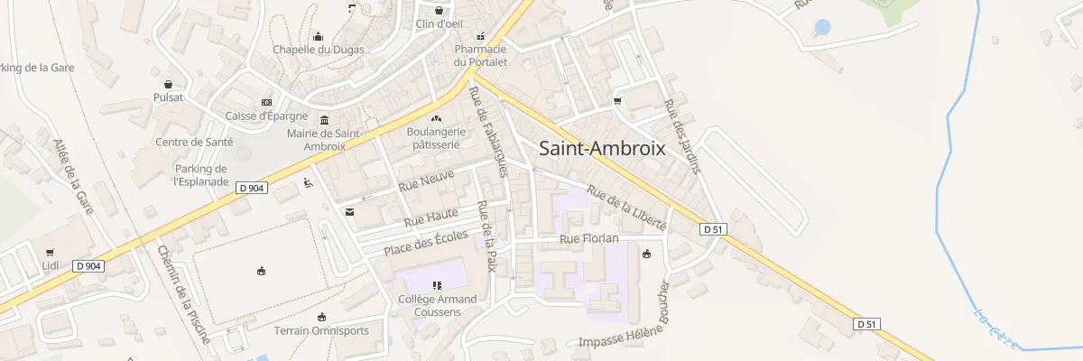 Plan du 9 Rue de la Bienfaisance à Saint-Ambroix