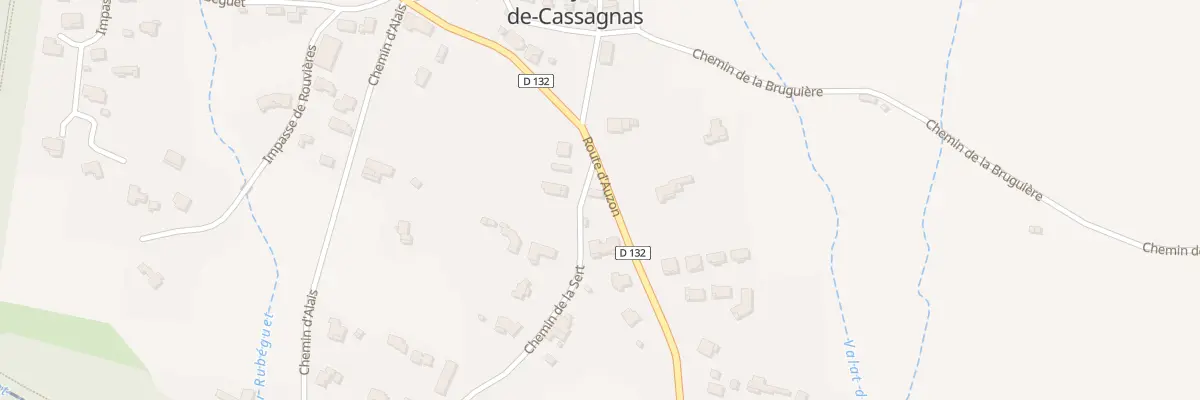 Plan du 250 Rte d’Auzon à Saint-Julien-de-Cassagnas