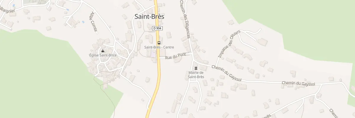 Plan du 2 Rue du Pont à Saint-Brès