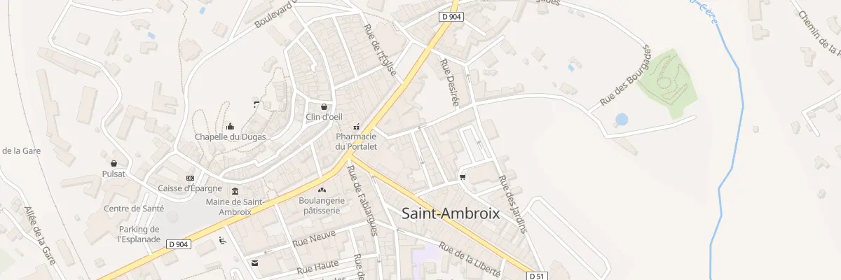 Plan du 1 Rue de l’Industrie à Saint-Ambroix