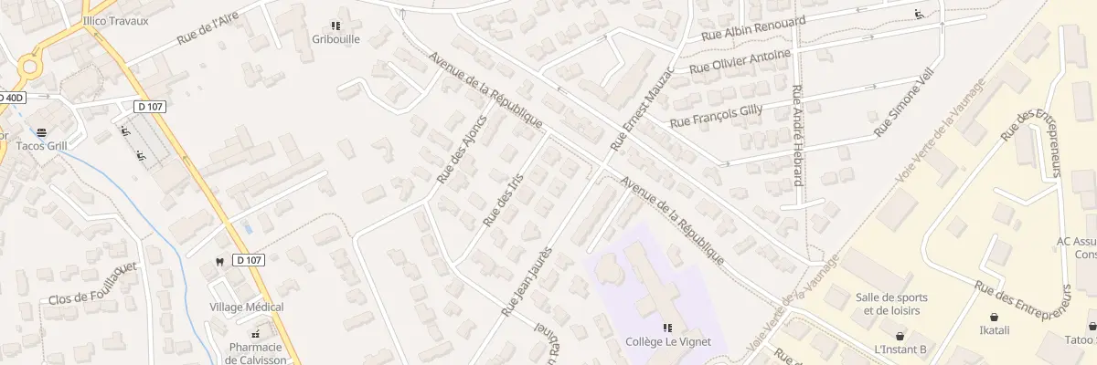 Plan du 10 Rue des Iris à Calvisson