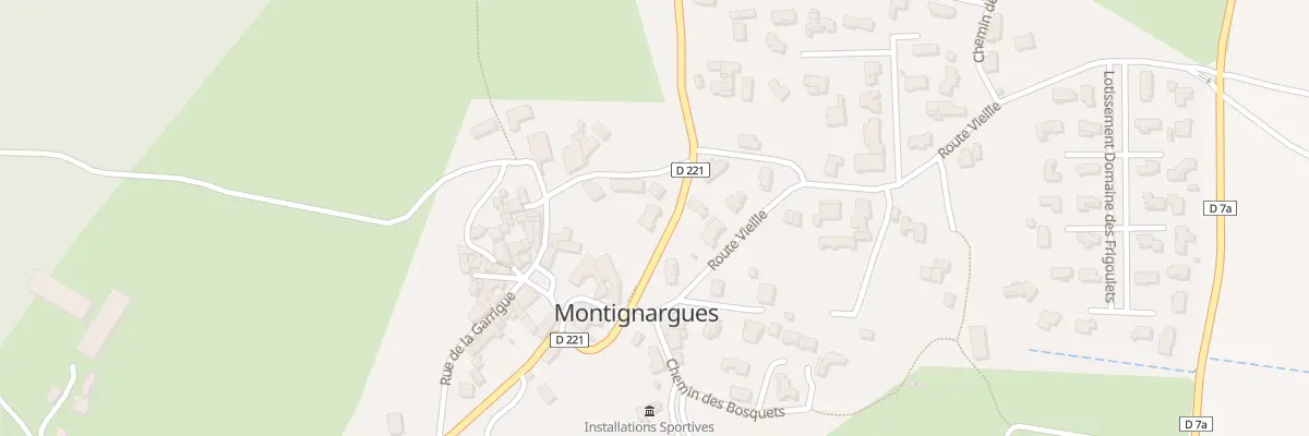 Plan du 15 Rte de Saint Genies à Montignargues