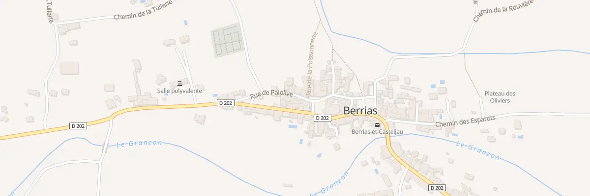 Plan du 112 Rue de Païolive à Berrias-et-Casteljau
