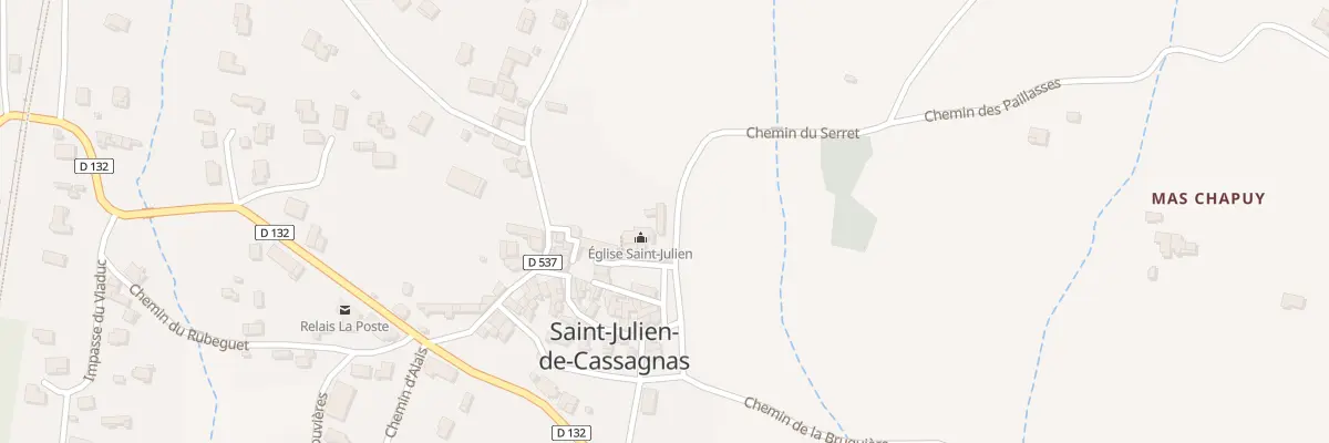 Plan du 107 Che du Serret à Saint-Julien-de-Cassagnas