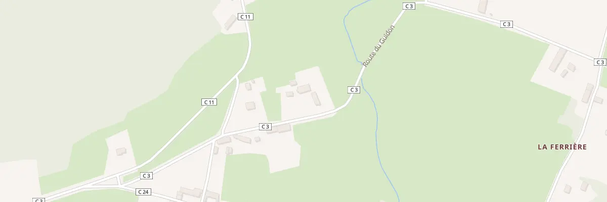 Plan du 3 Rte du Guidon à Alligny-en-Morvan