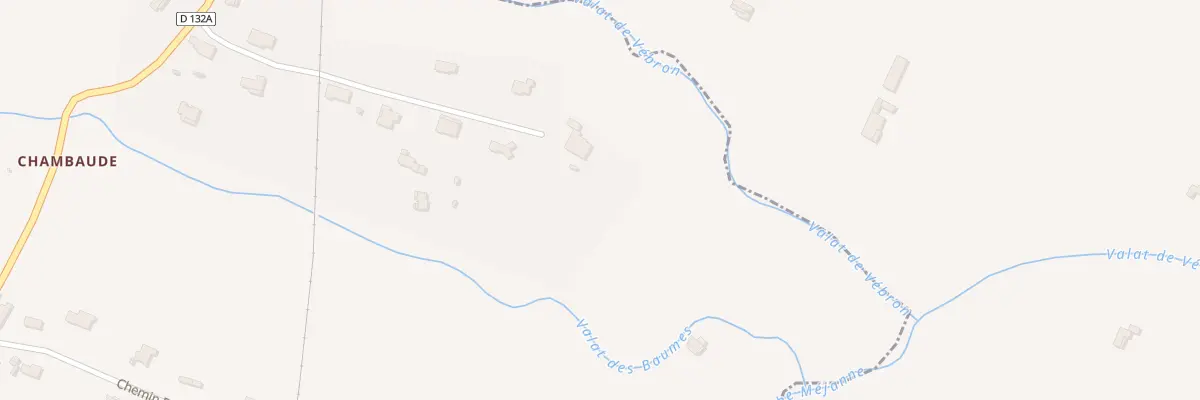 Plan du 240 Che de Chambaude aux Mages