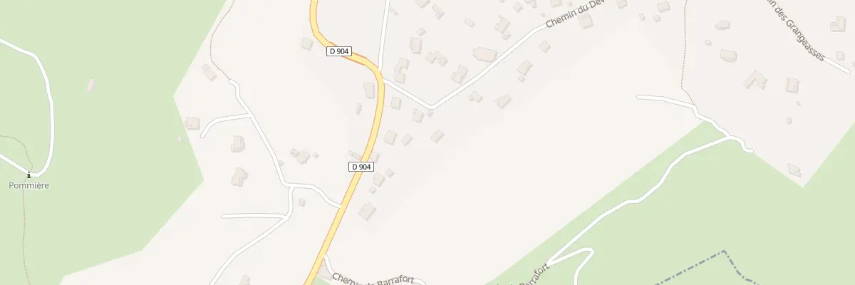 Plan du 439 Che du Deves à Saint-Brès