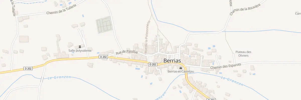 Plan du 59 Pl de l’Eglise à Berrias-et-Casteljau