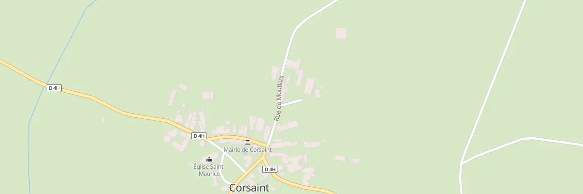 Plan du 6 Rue de Moutiers A Corsaint à Corsaint