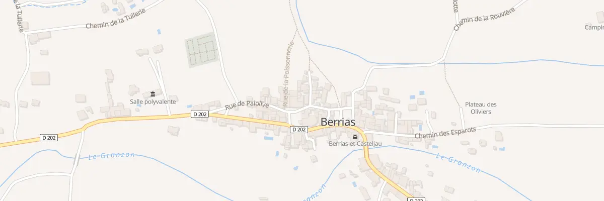 Plan du 3 Rue du Four à Berrias-et-Casteljau