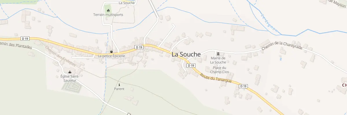 Plan du 5696 Le Village à La Souche