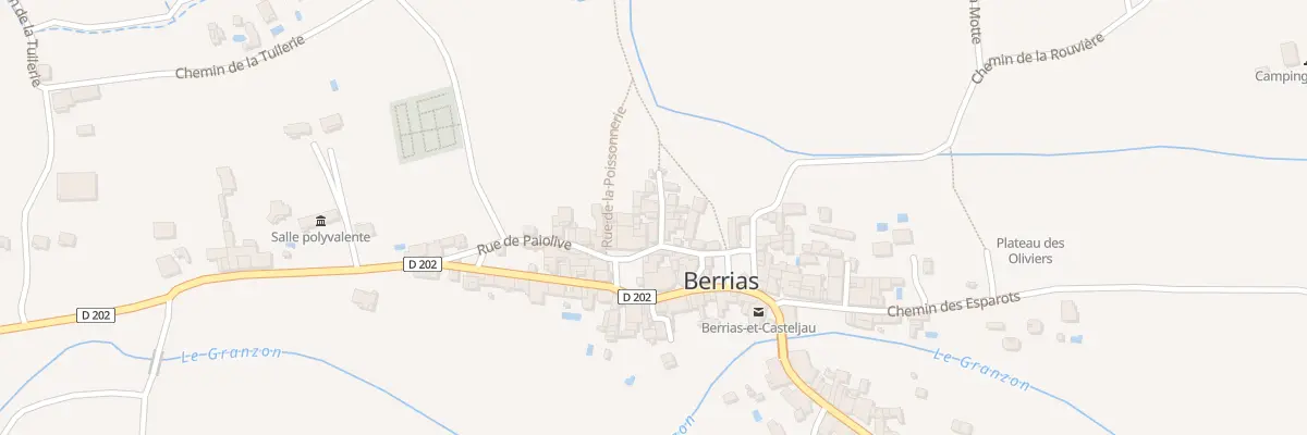 Plan du 106 Rue de la Fontaine à Berrias-et-Casteljau