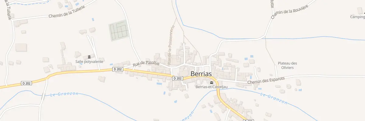 Plan du 9 Rue du Four à Berrias-et-Casteljau