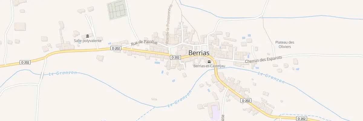 Plan du 7 Rue de l’Androne à Berrias-et-Casteljau