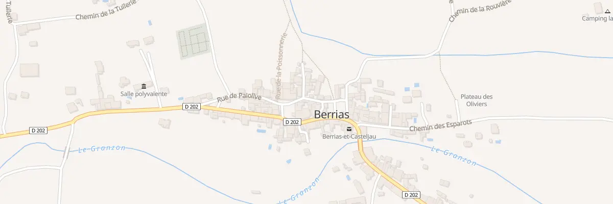 Plan du 8 Rue du Four à Berrias-et-Casteljau