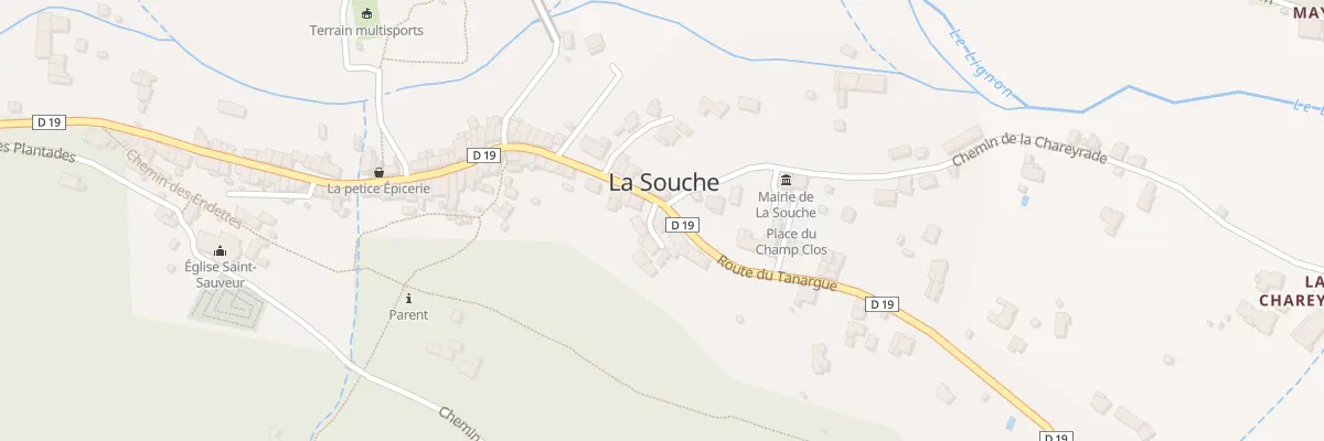 Plan du 616 Rte du Tanargue à La Souche