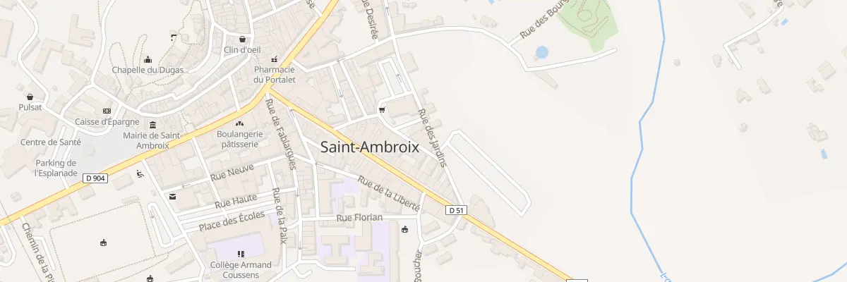 Plan du 3 Rue des Cévennes à Saint-Ambroix