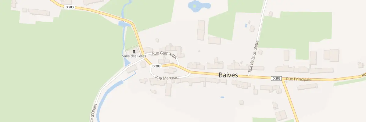 Plan du 13 Rue Gambetta à Baives