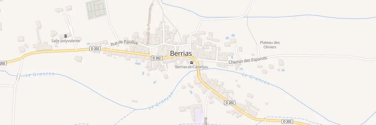 Plan du 88 Rue de l’Eglise à Berrias-et-Casteljau