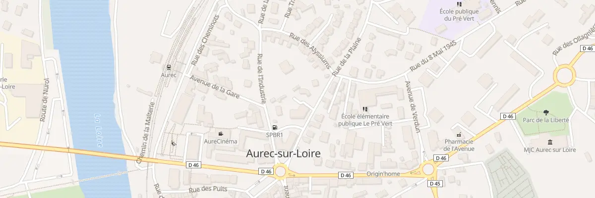 Plan du 45 Pl des Victimes Deportation à Aurec-sur-Loire