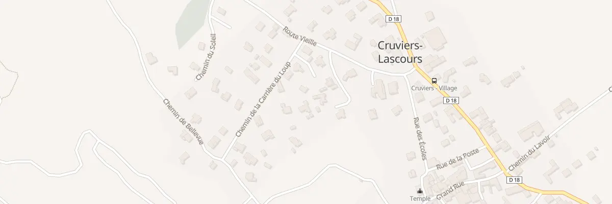 Plan du 128 Che des Costes à Cruviers-Lascours
