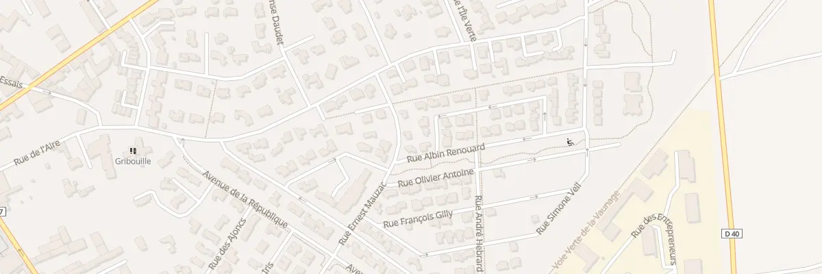 Plan du 6 Rue Ernest Mauzac à Calvisson