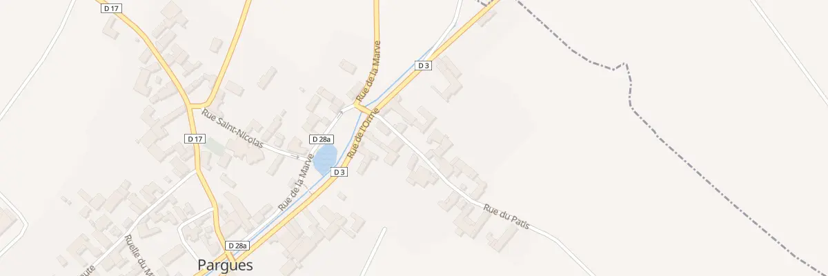 Plan du 3 Rue du Patis à Pargues