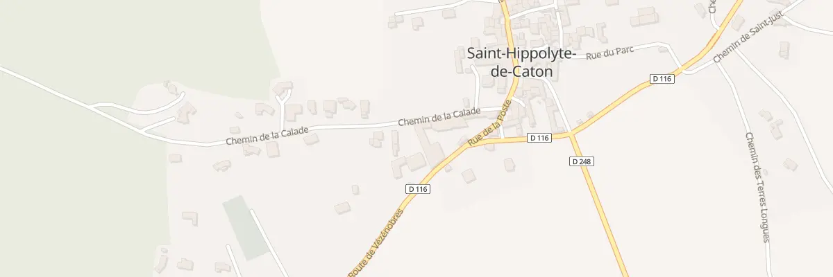 Plan du 186 Rte de Vézènobres à Saint-Hippolyte-de-Caton