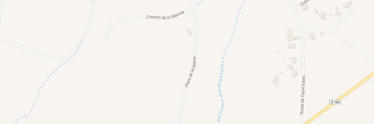 Plan du 348 Rte de la Marnée à Berrias-et-Casteljau