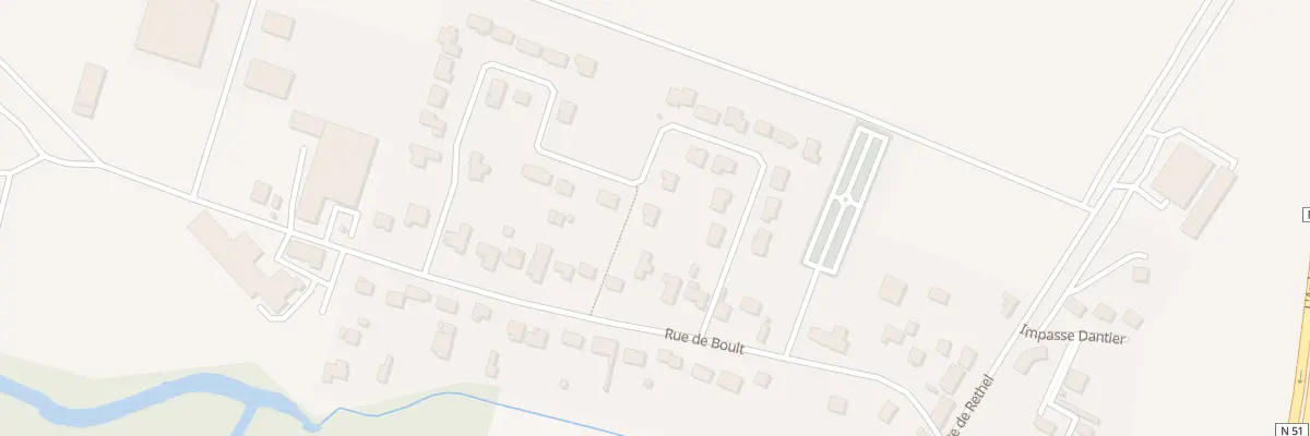 Plan du 11 Rue du Lt Fernand Guillaume à Isles-sur-Suippe
