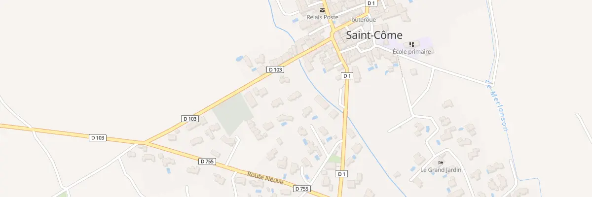 Plan du 13 Rte de Maruéjols à Saint-Côme-et-Maruéjols